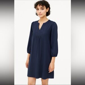 ba&sh Navy Blue Tunic Dress Size 0 Effortless French Style